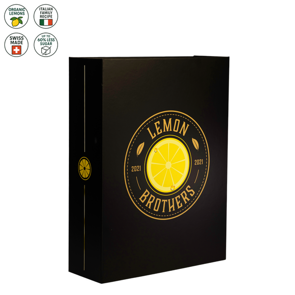Lemon Brothers gift box - Limonceflo 500ml + 2 engraved glasses